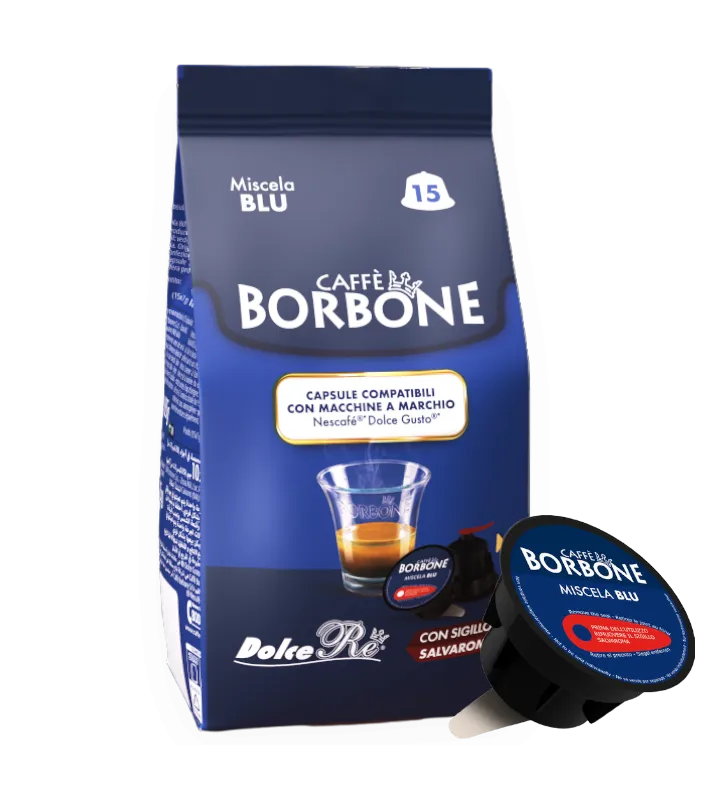 15 Capsule Caffè Borbone Dolce Gusto BLUE - Miscela Dolce Re