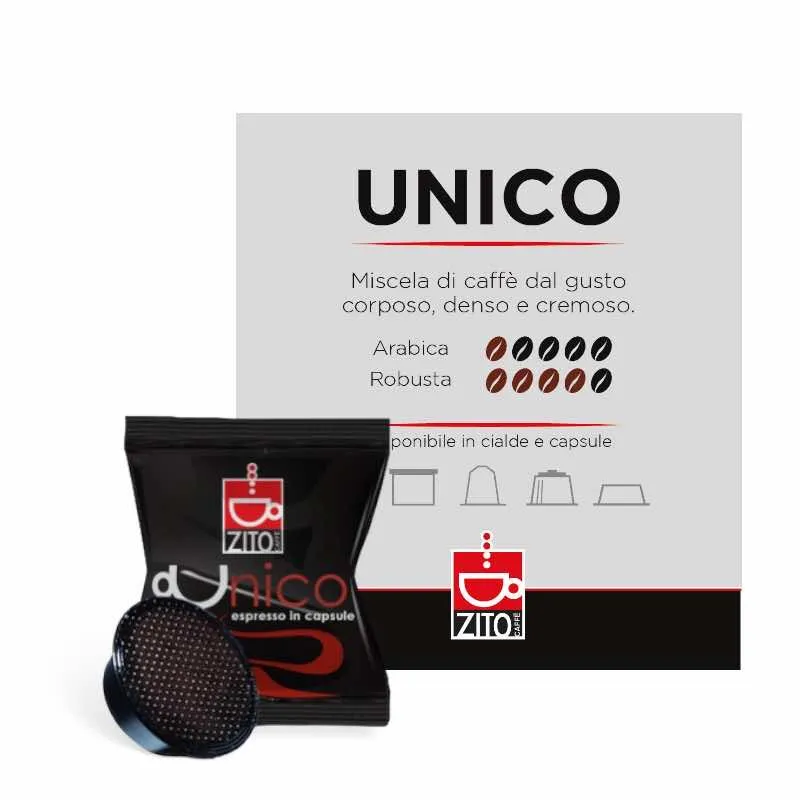 100 Capsule Zito Caffè Miscela Unico compatibile A Modo Mio