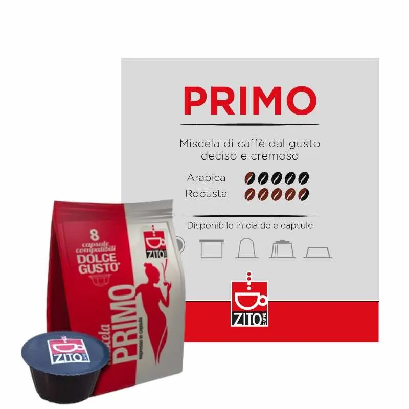 50 Capsule Zito Caffè Miscela Primo compatibile Dolce Gusto