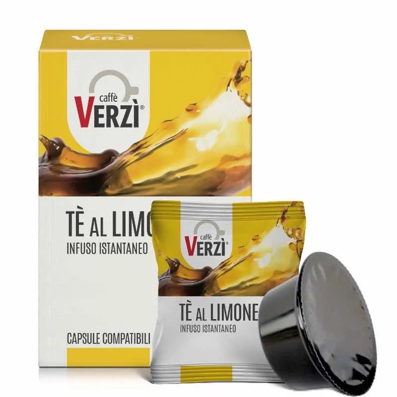 50 Capsule TE AL LIMONE Caffè Verzì compatibili Lavazza Firma