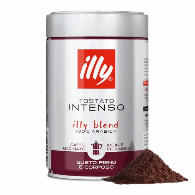 Illy Caffè Macinato tostato INTENSO barattolo - 250gr