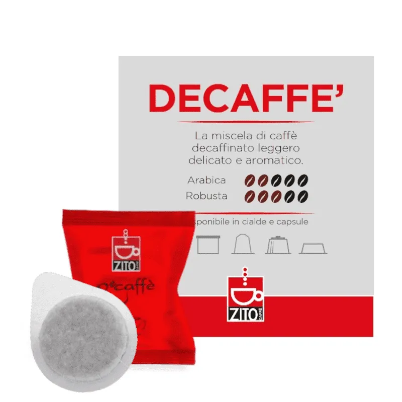 150 Cialde E.S.E. Zito Caffè Miscela Dek Compostabili
