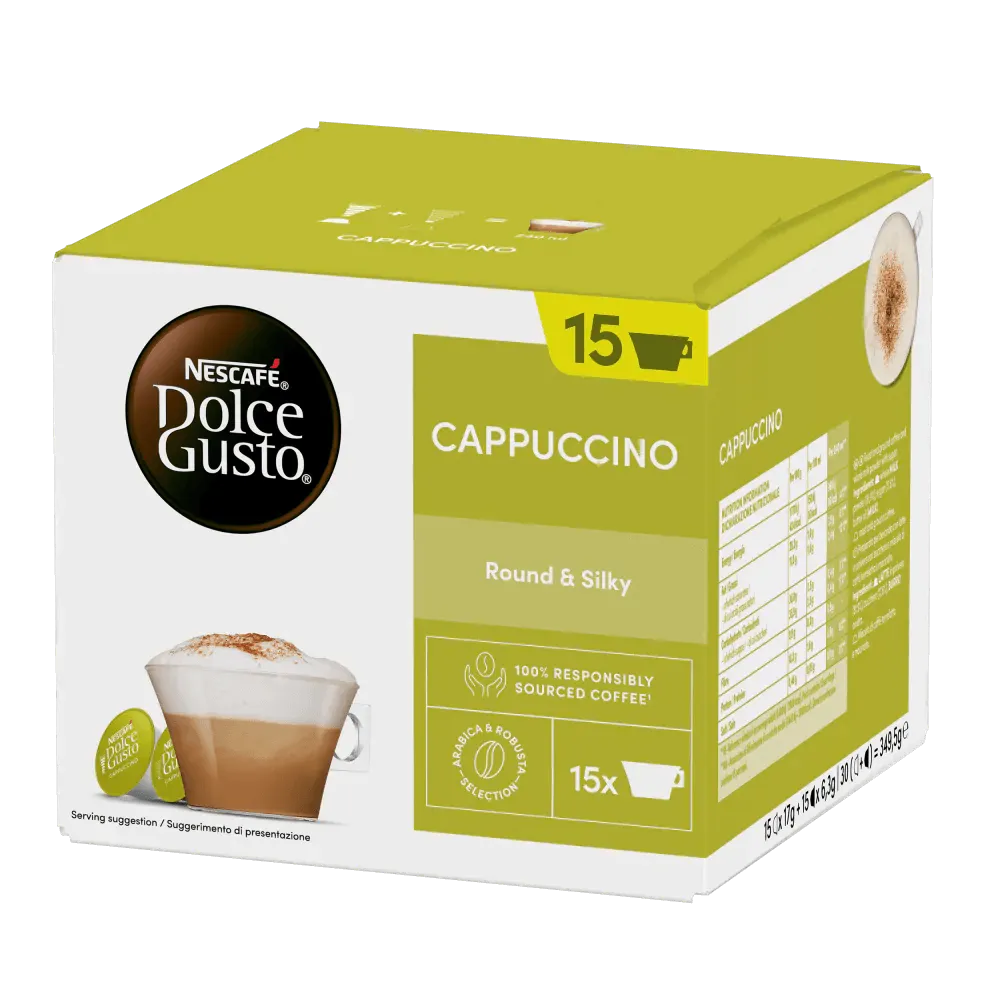 30 Capsule CAPPUCCINO originali Nescafè Dolce Gusto Formato Convenienza