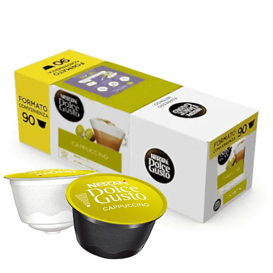 90 Capsule CAPPUCCINO originali Nescafè Dolce Gusto Formato Convenienza
