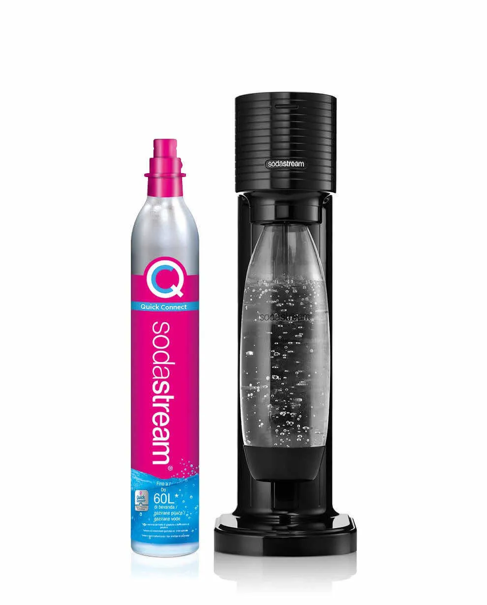 Gasatore SodaStream Gaia Acqua Frizzante Nero