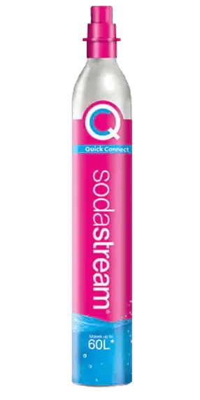 Cilindro Gas Addizionale Rosa Incastro Rapido SodaStream