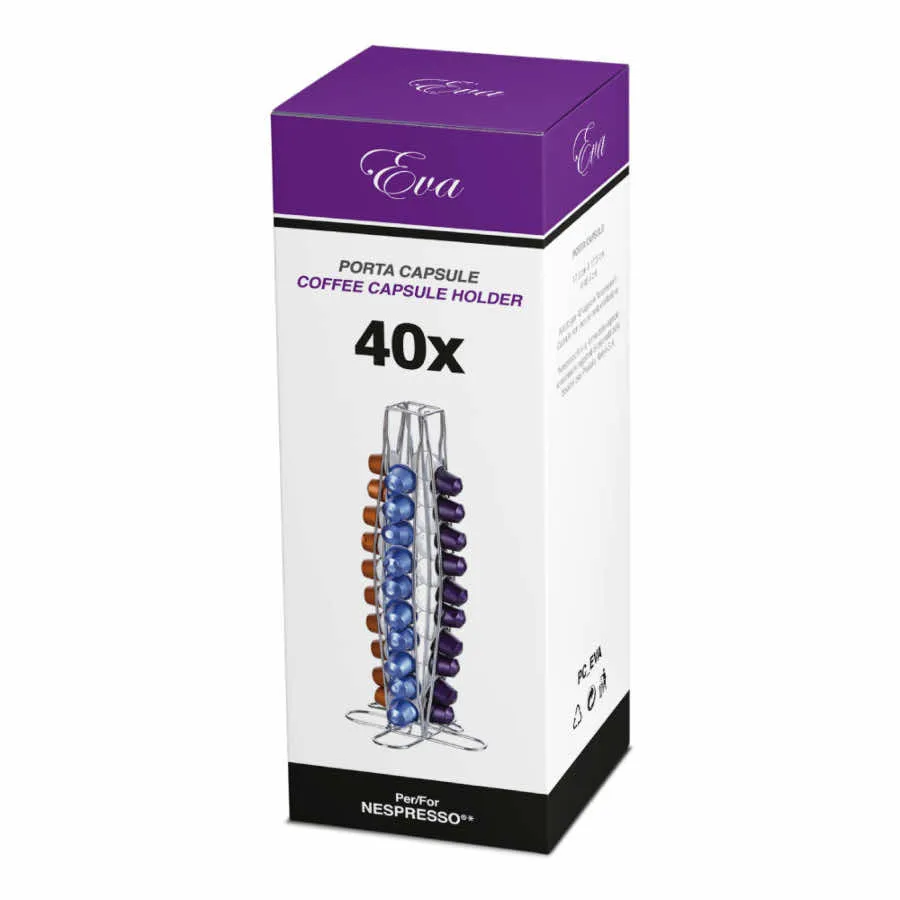 40 Capsule Portacapsule EVA Verticale per Nespresso