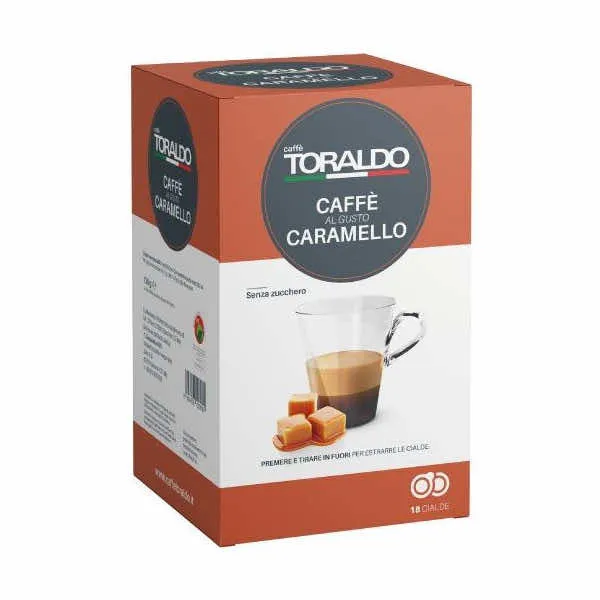 18 Cialde Caffè al gusto Caramello Caffè Toraldo