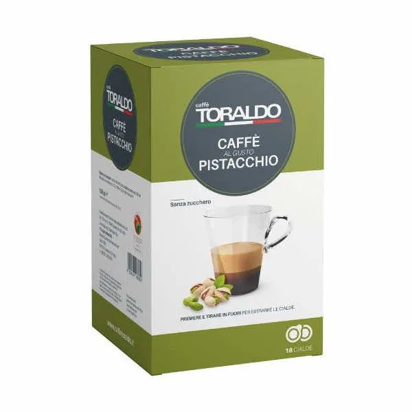18 Cialde Caffè al gusto di Pistacchio Caffè Toraldo