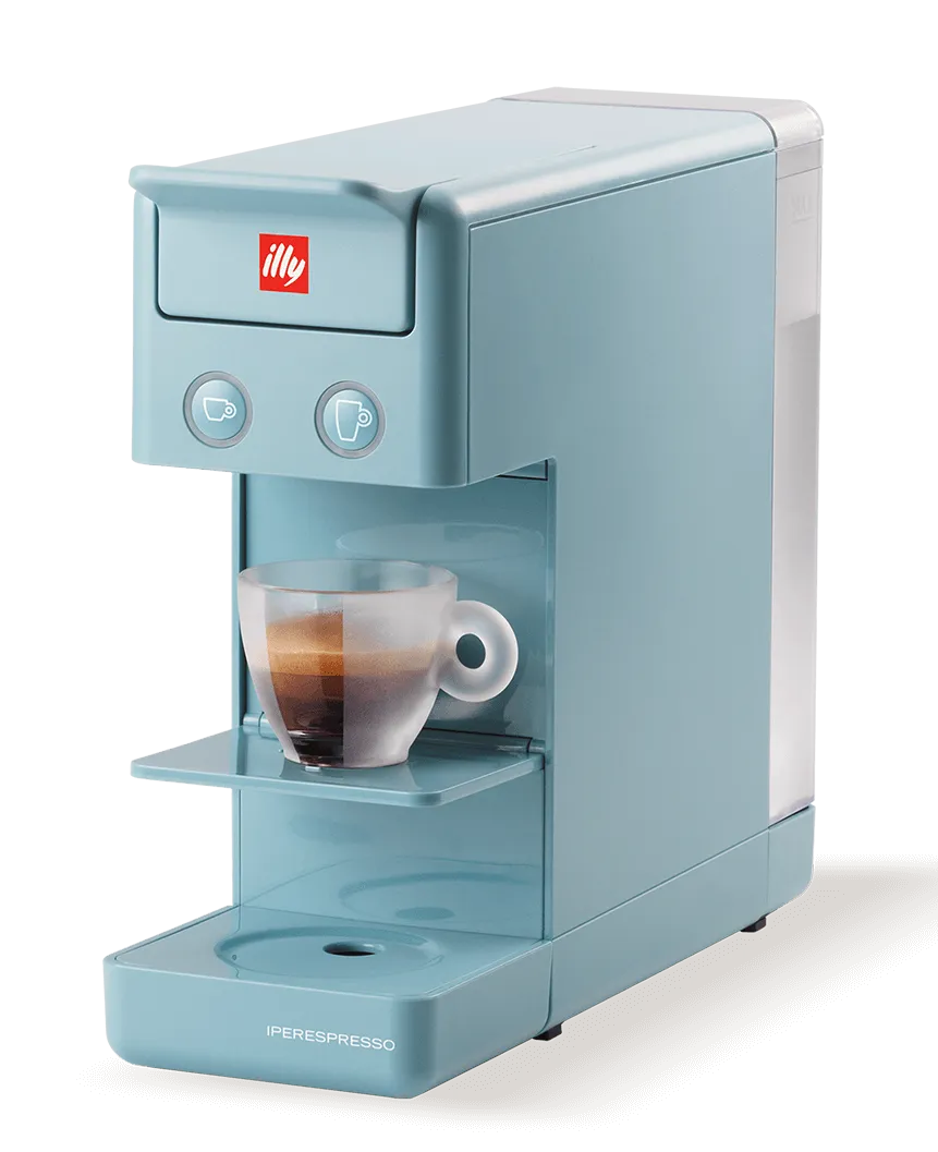 Illy Y3.3 ESPRESSO & COFFEE - Macchina da Caffè Iperespresso Azzurro Amalfi