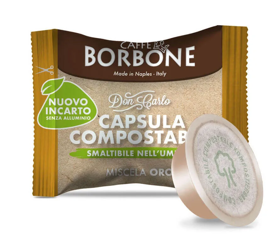 BORBONE Oro Don Carlo COMPOSTABILI per Lavazza A Modo Mio 100 capsule