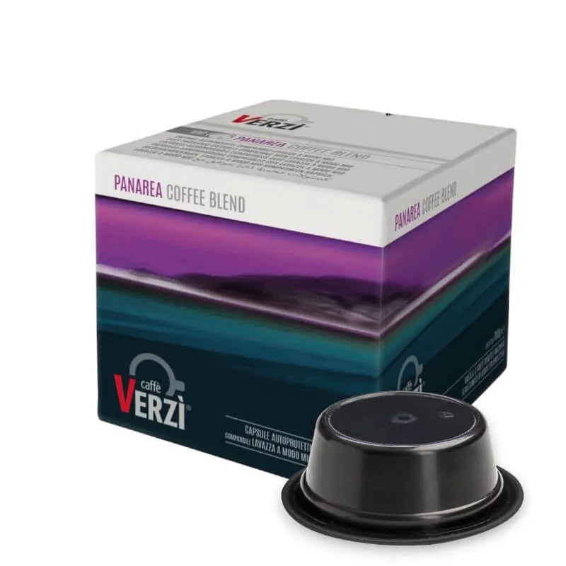 100 capsule Caffè Verzì Miscela PANAREA compatibili A Modo Mio