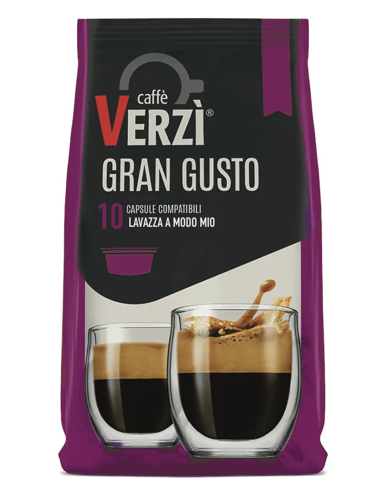 10 Capsule Verzì Miscela Gran Gusto compatibili Lavazza A Modo Mio
