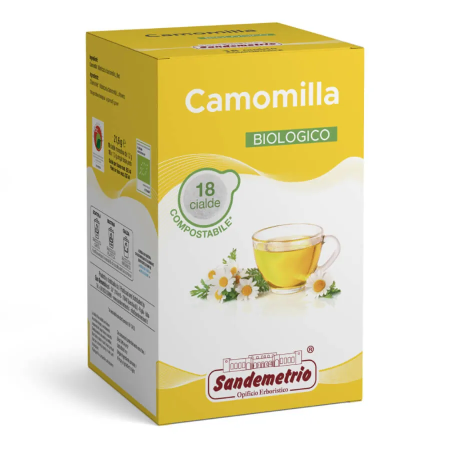 Camomilla Biologica Sandemetrio 18 Cialde Ese 44 Filtro Carta
