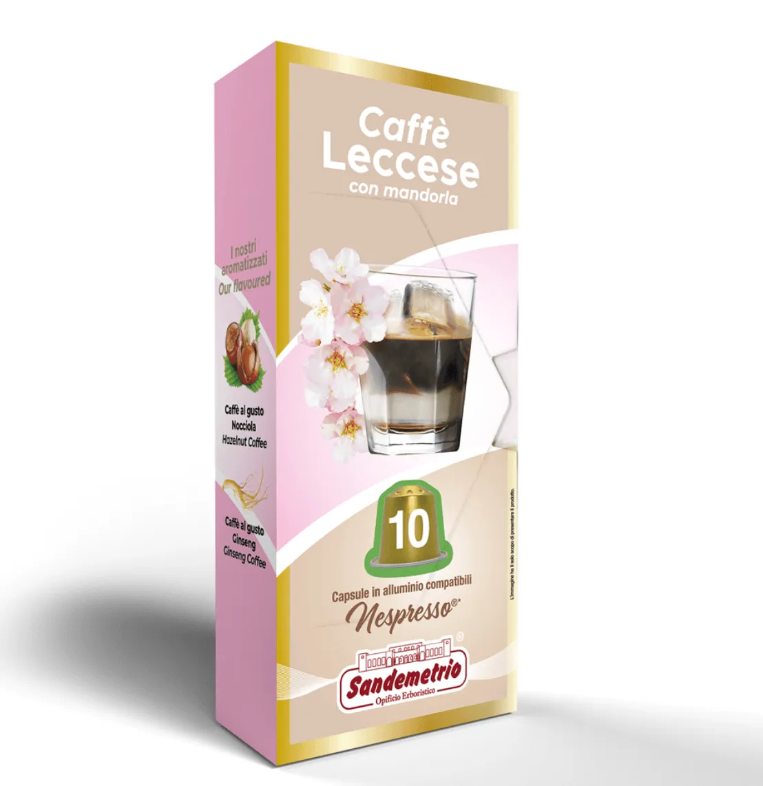 10 Capsule Caffè Leccese con Mandorla Sandemetrio Compatibili Nespresso
