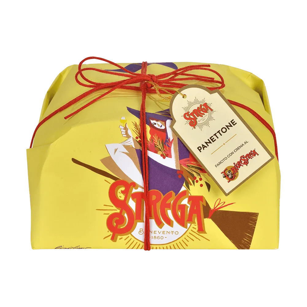 Panettone farcito con crema al Liquore Strega 1Kg