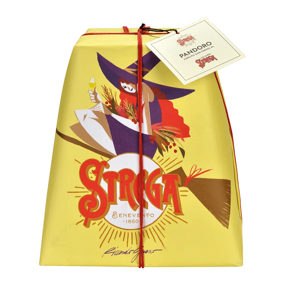 Pandoro farcito con crema al Liquore Strega 1Kg