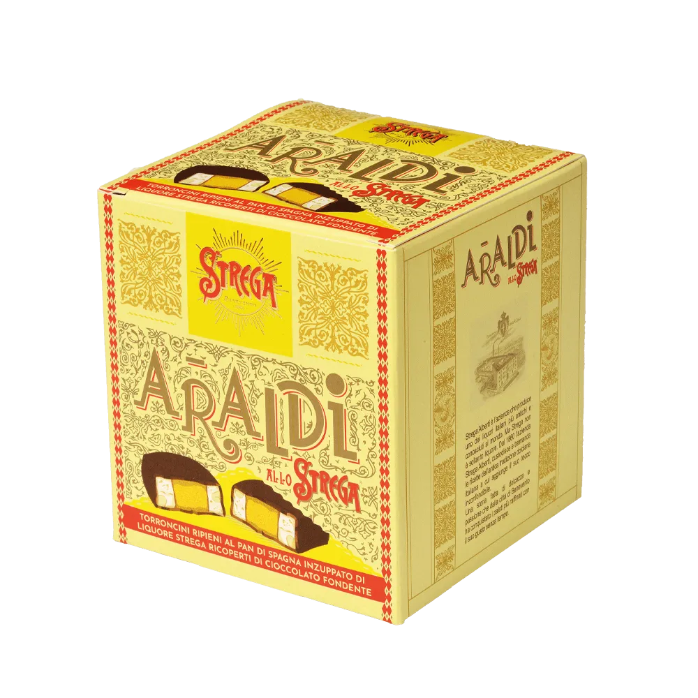 Cubotto Araldi - Torrone al Liquore strega 250g