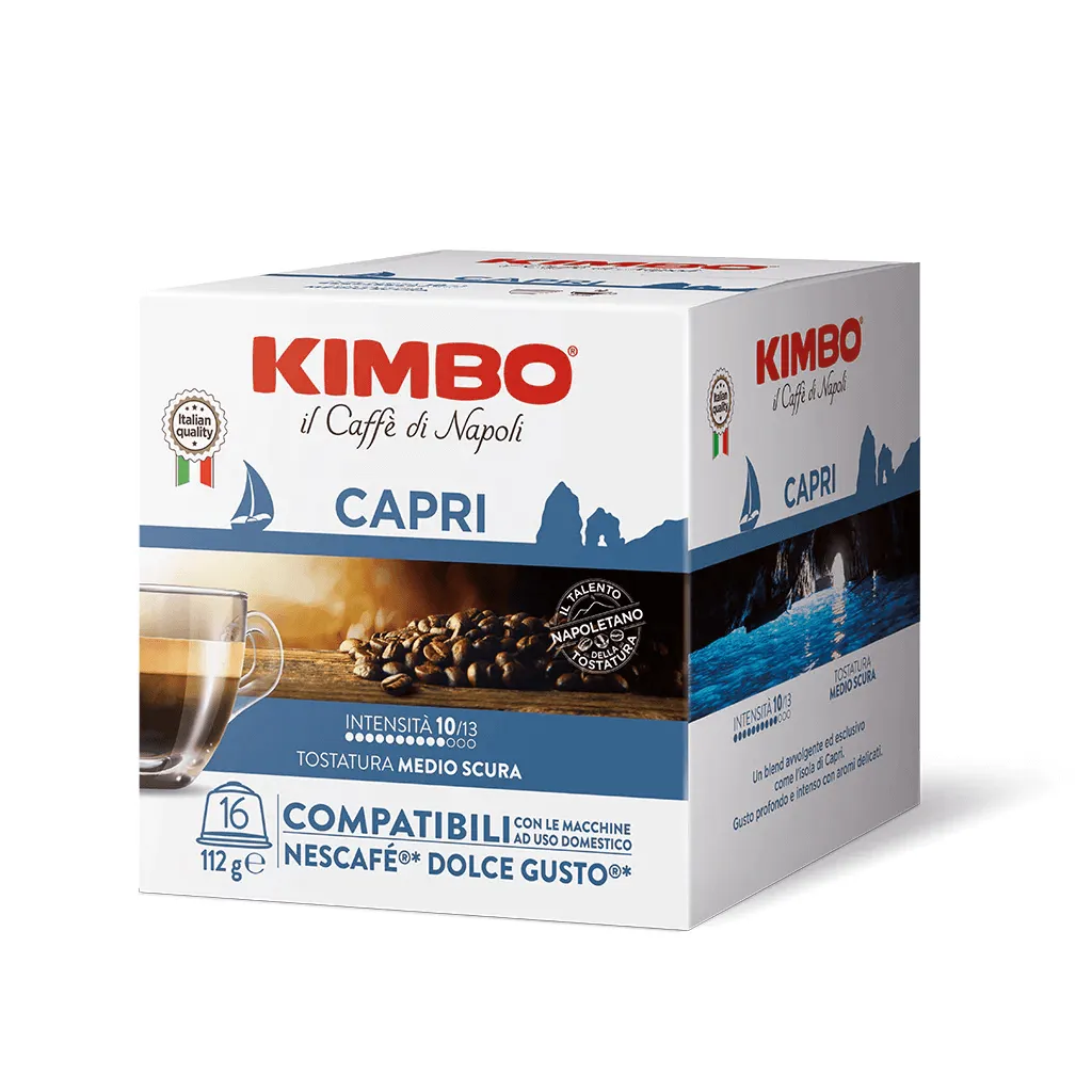 16 Capsule Caffè KIMBO Compatibili Nescafè Dolce Gusto - Miscela Capri