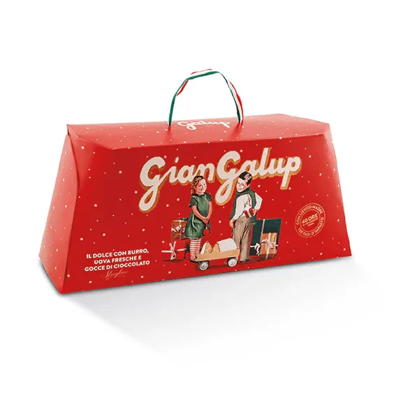 Panettone Galup Giangalup con Gocce di Cioccolato Streglio 500g