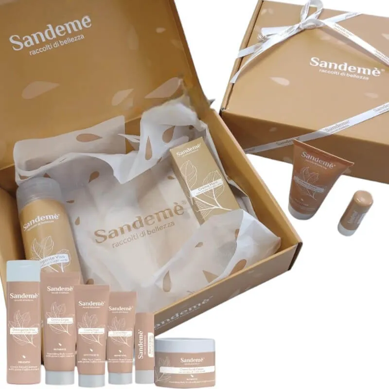 Box Regalo Linea Completa Sandemè al Caffè Verde - Set Cosmetici Naturali per Cura della Pelle