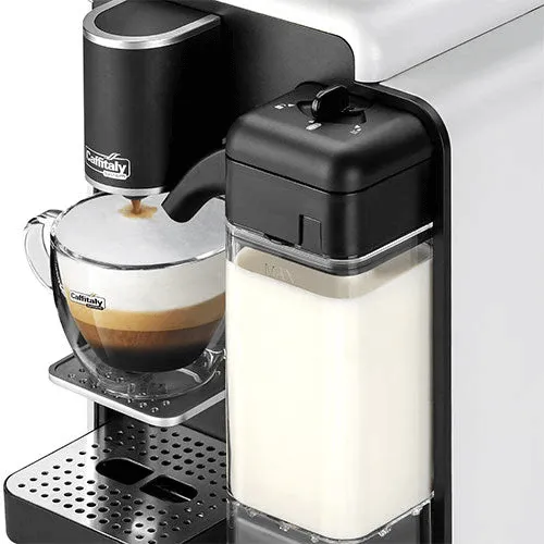 Macchina da Caffè Caffitaly Quadra con Montalatte Integrato Colore Bianca