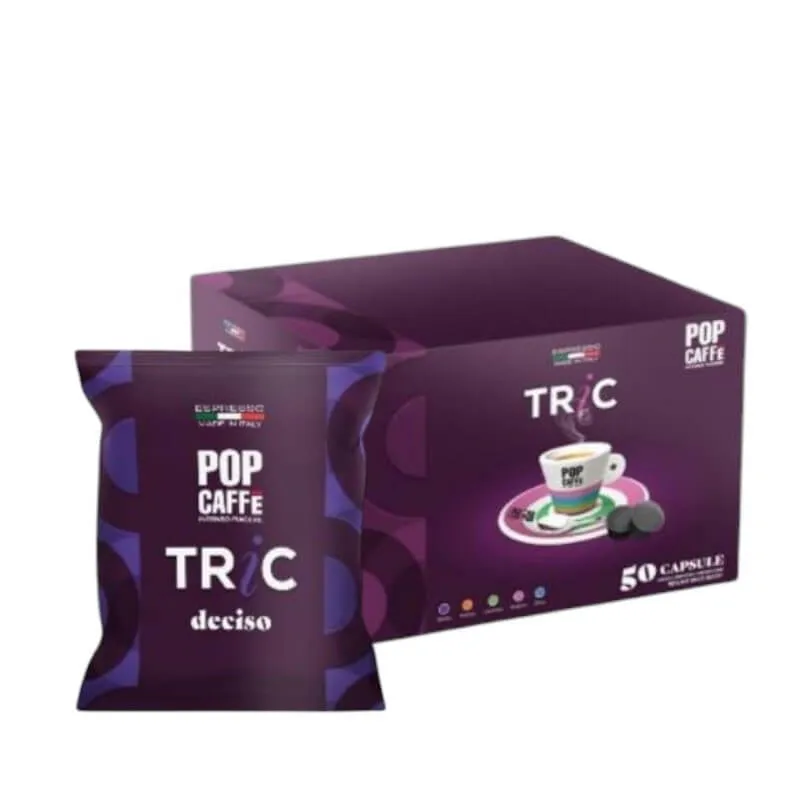 50 Capsule Dolce Gusto Pop Caffè Tric Miscela Deciso Flow Pack
