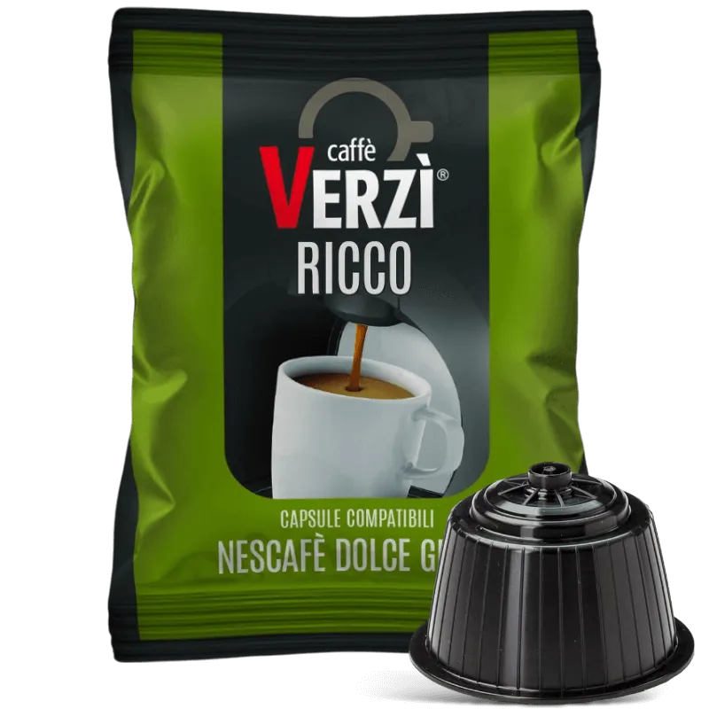 50 Capsule Caffè Verzì Miscela RICCO compatibili DOLCE GUSTO