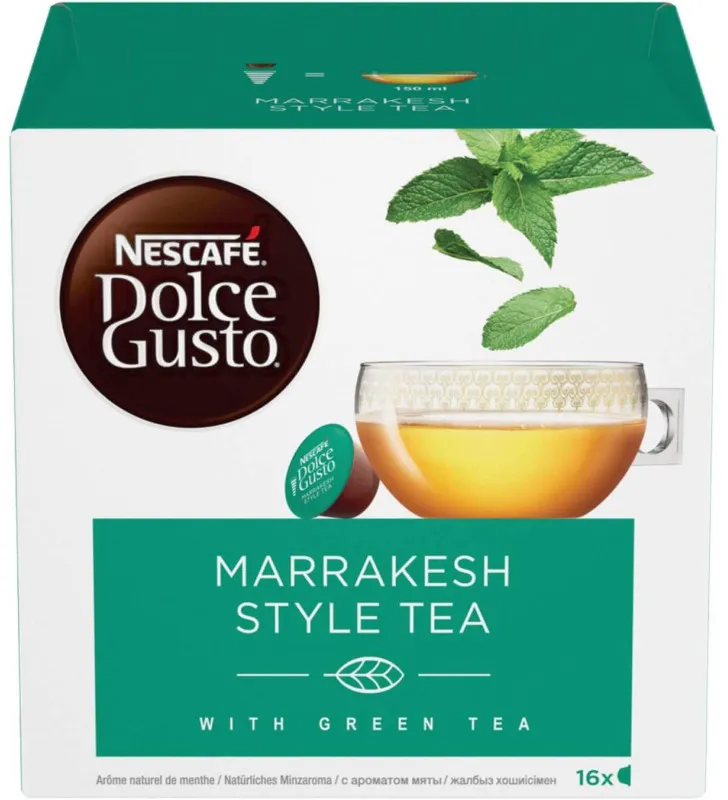 16 Capsule MARRAKESH STYLE TEA originali Nescafé Dolce Gusto