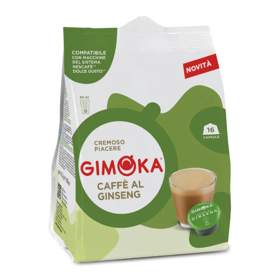 Capsule Gimoka Compatibili Dolce Gusto – Caffè al Ginseng