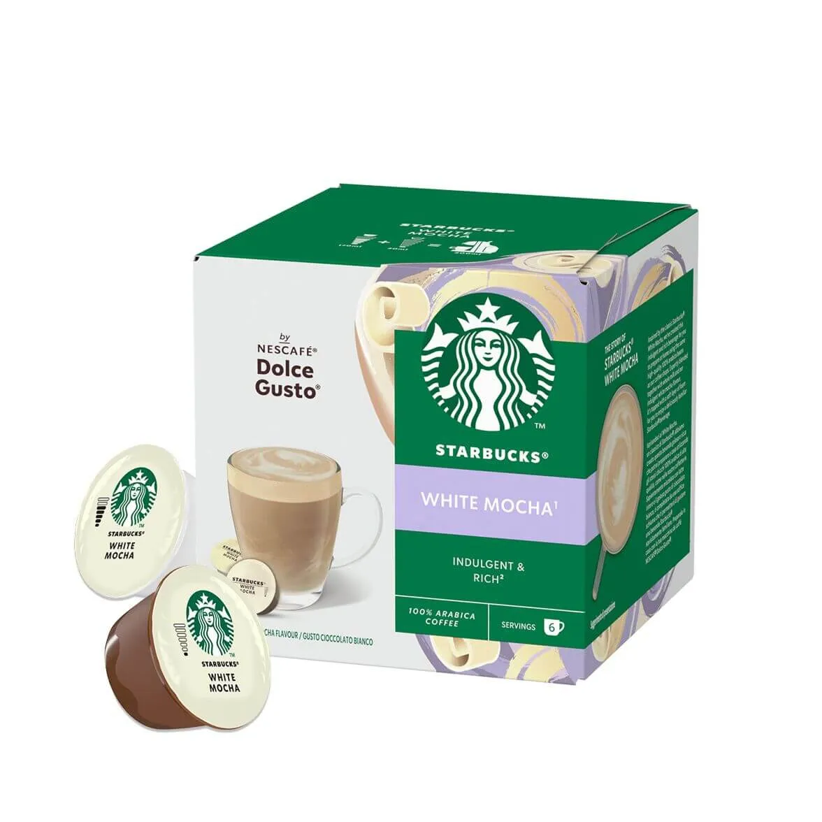 12 capsule Starbucks White Mocha per Nescafé Dolce Gusto
