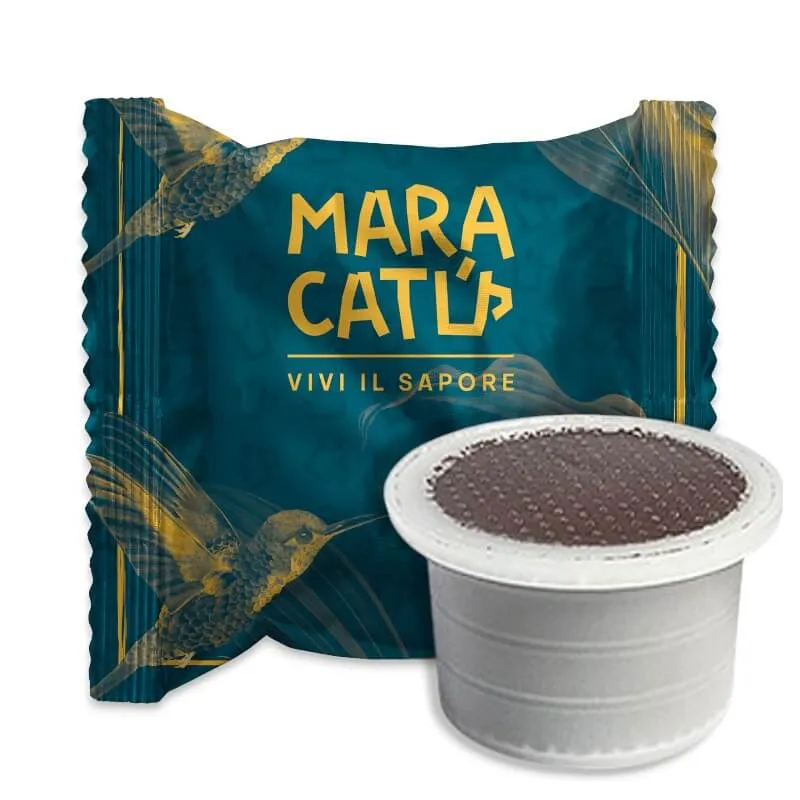 100 Capsule Caffè Maracatú Miscela Sublime Uno System Compatibili, Intensità 8/10