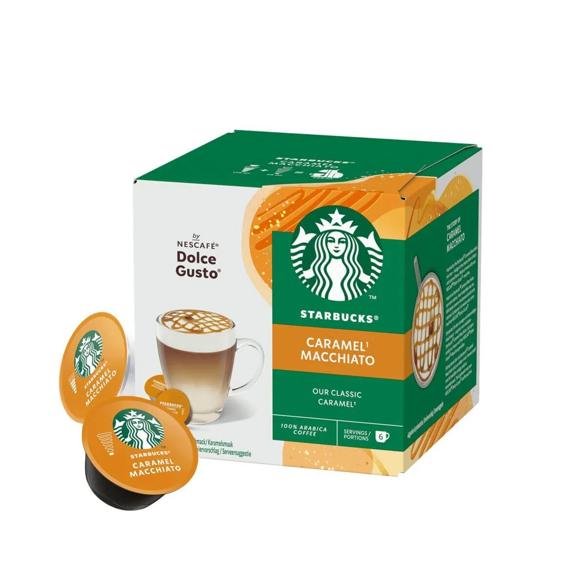 Starbucks® Caramel Macchiato – 12 Capsule per Sistema Nescafé Dolce Gusto
