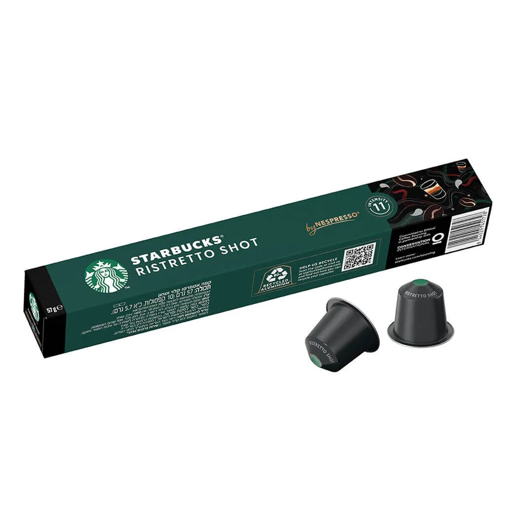 Starbucks® Ristretto Shot – 10 Capsule in Alluminio by Nespresso®