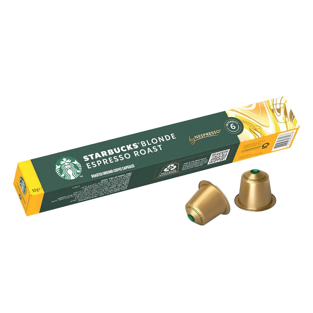 Starbucks® Blonde Espresso Roast – 10 Capsule Originali by Nespresso®
