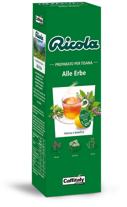 Ricola Tisana alle Erbe – 10 Capsule Originali Caffitaly System