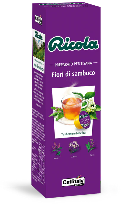 Ricola Tisana Fiori di Sambuco – 10 Capsule Originali Caffitaly System