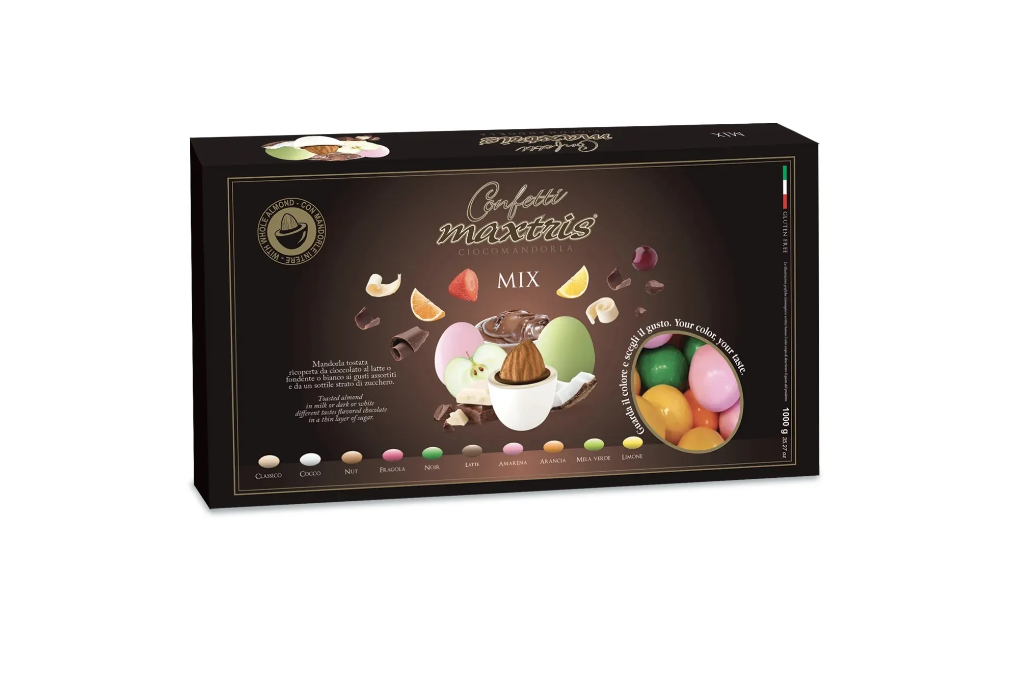 Maxtris Cioccomandorla Mix - confetti italiani in vari gusti 1kg