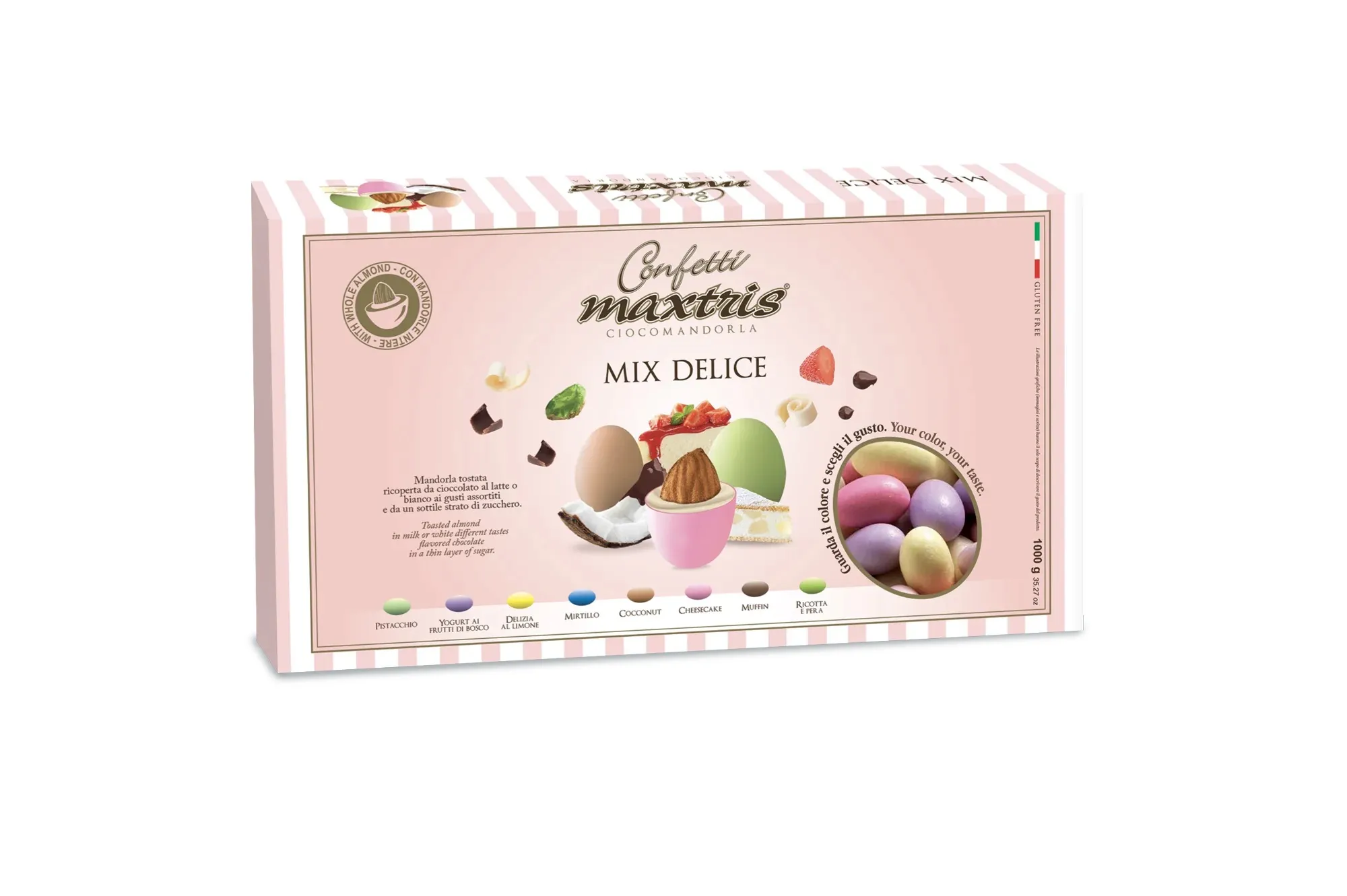 Maxtris Mix Cioccomandorla Delice - cioccolato bianco e al latte 1kg
