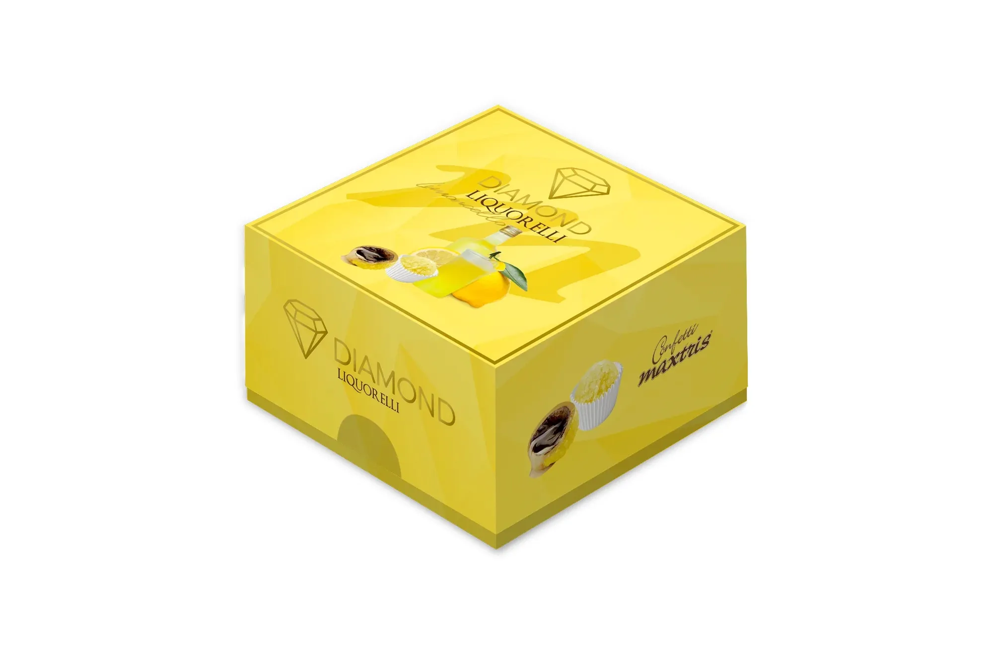 Diamond Liquorelli Limoncello - cioccolato bianco 65%, gusto Limoncello