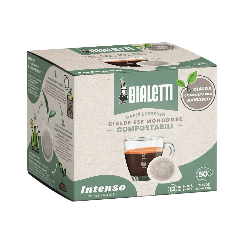 Bialetti Cialde Espresso Monodose Intenso – 50 Cialde ESE 44