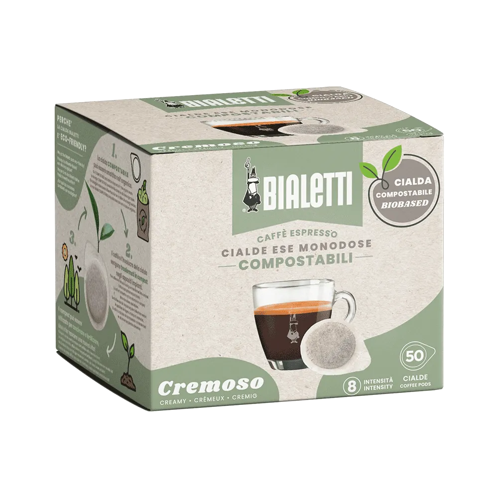 Bialetti Cialde Espresso Monodose Cremoso – 50 Cialde ESE 44