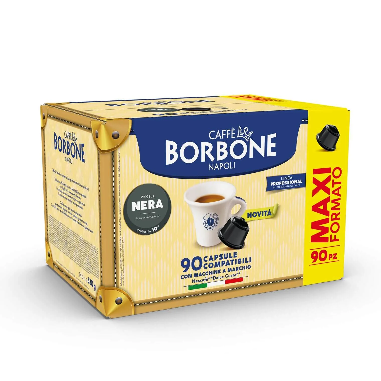 90 Capsule Caffè Borbone Miscela NERA - Dolce Gusto Compatibile