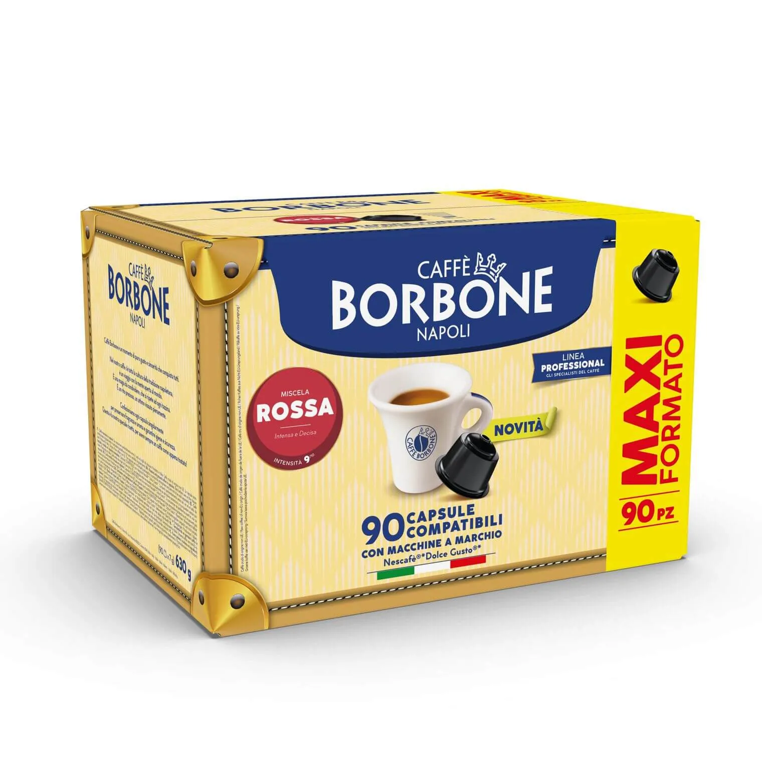 90 Capsule Caffè Borbone Miscela RED Rossa- Dolce Gusto Compatibile