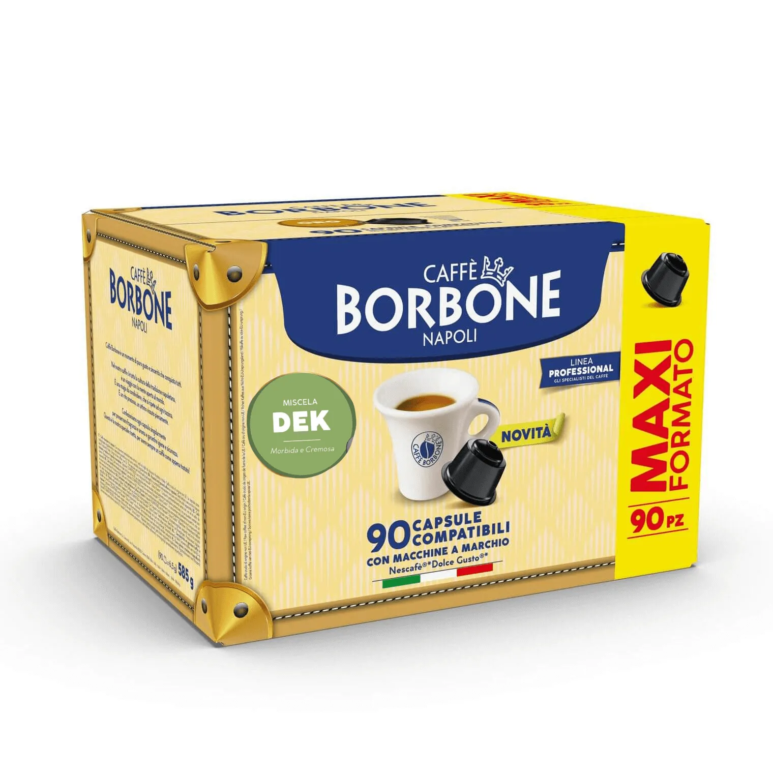 90 Capsule Caffè Borbone DECAFFEINATO - Dolce Gusto Compatibile