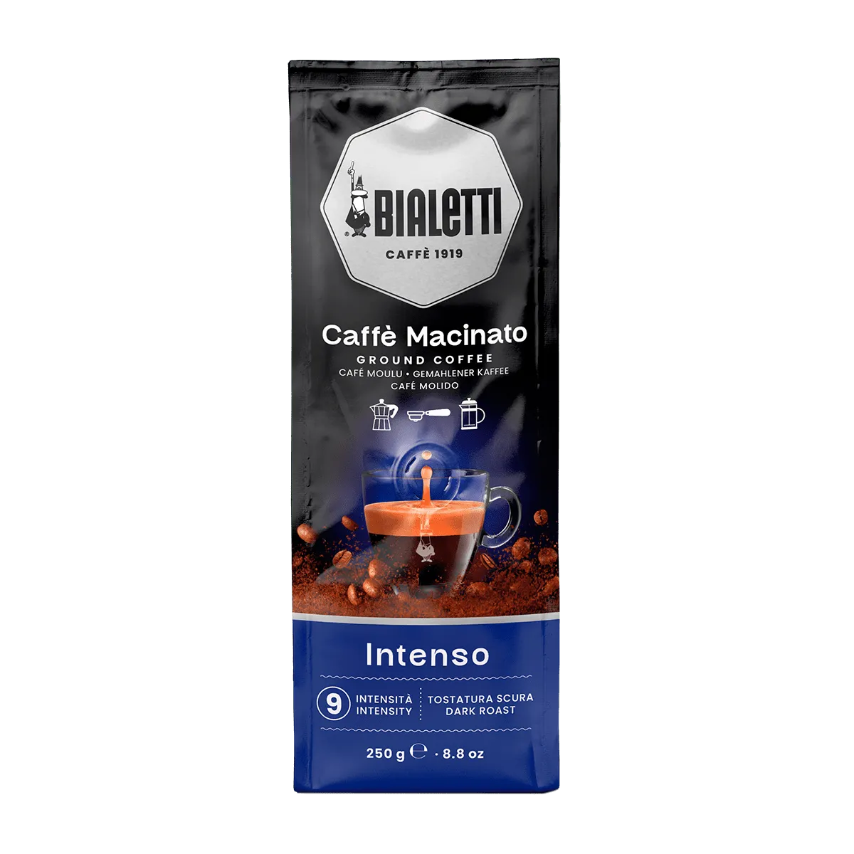 Caffè macinato Bialetti Perfetto Moka Intenso 250 g