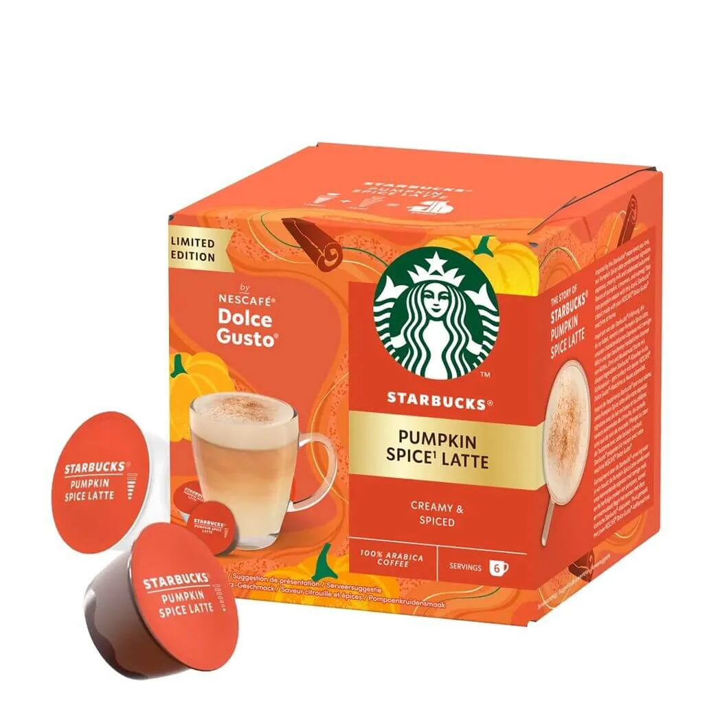 Starbucks Pumpkin Spice Latte – 12 capsule per macchine Dolce Gusto