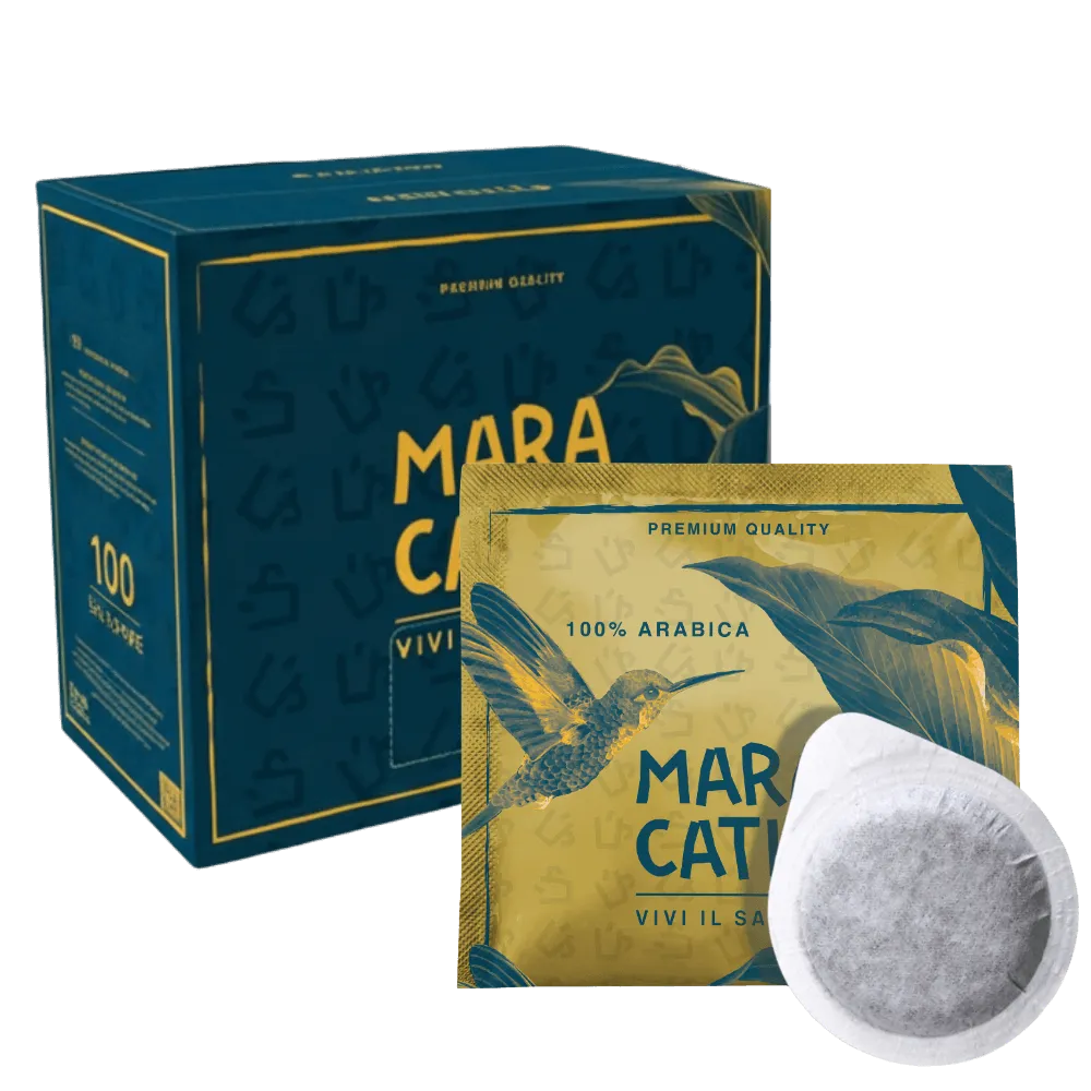 50 Cialde Caffè Maracatú Miscela Arabica 100% ESE Compostabili, Intensità 7/10