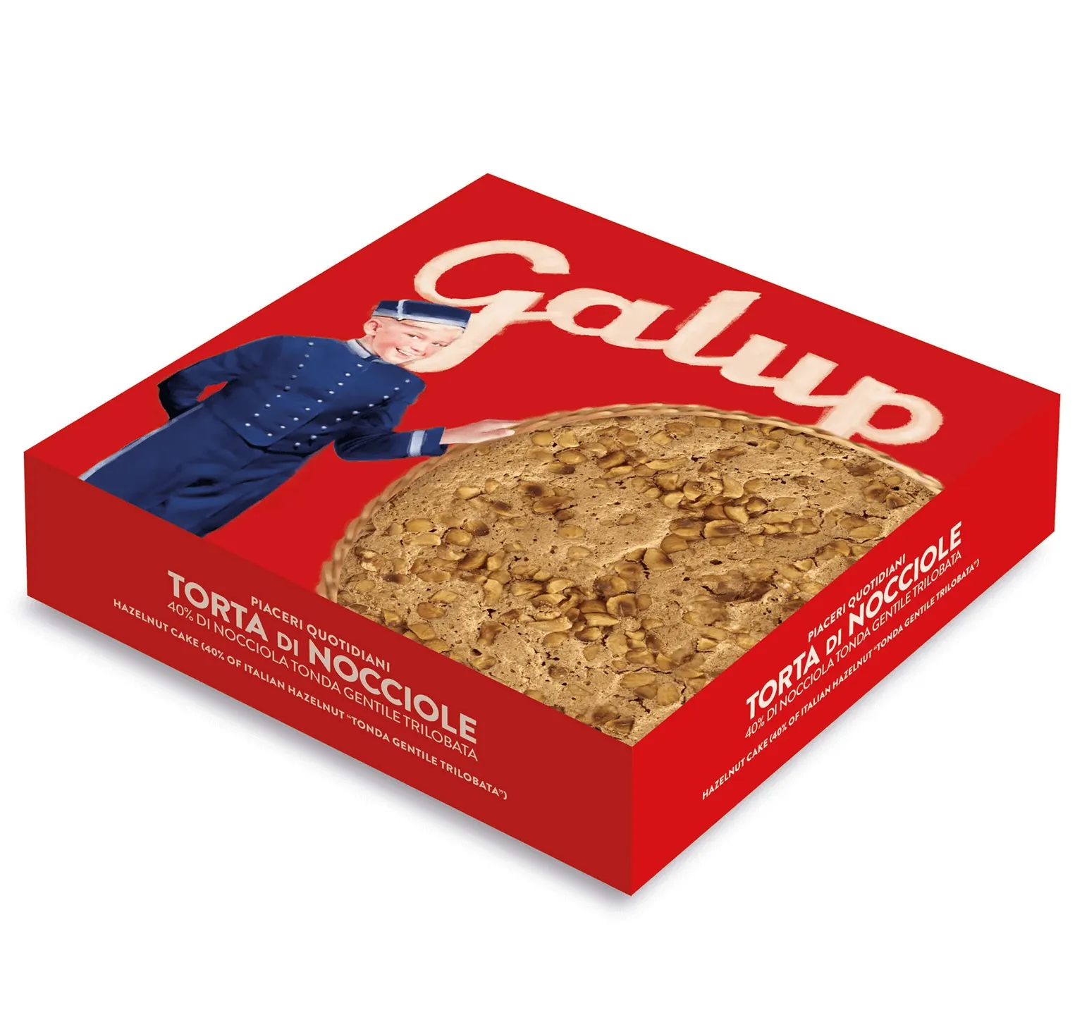 Galup Torta 40% Nocciole – 300 g – Dolce Artigianale Piemontese