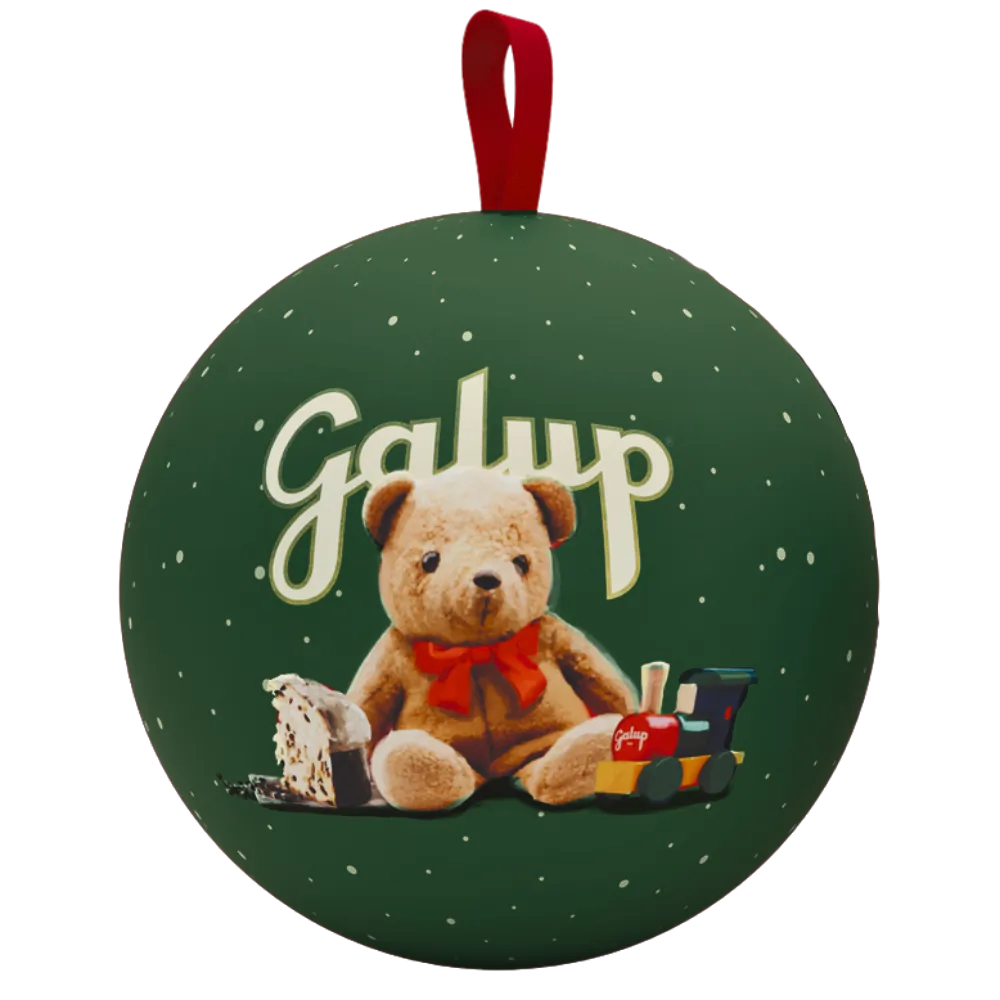 Galup Pallina di Natale Verde – Panettoncino con Gocce di Cioccolato 100 g